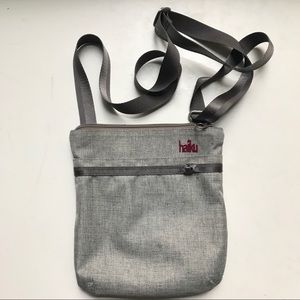 Haiku Crossbody Bag Purse Gray Adjustable Strap
